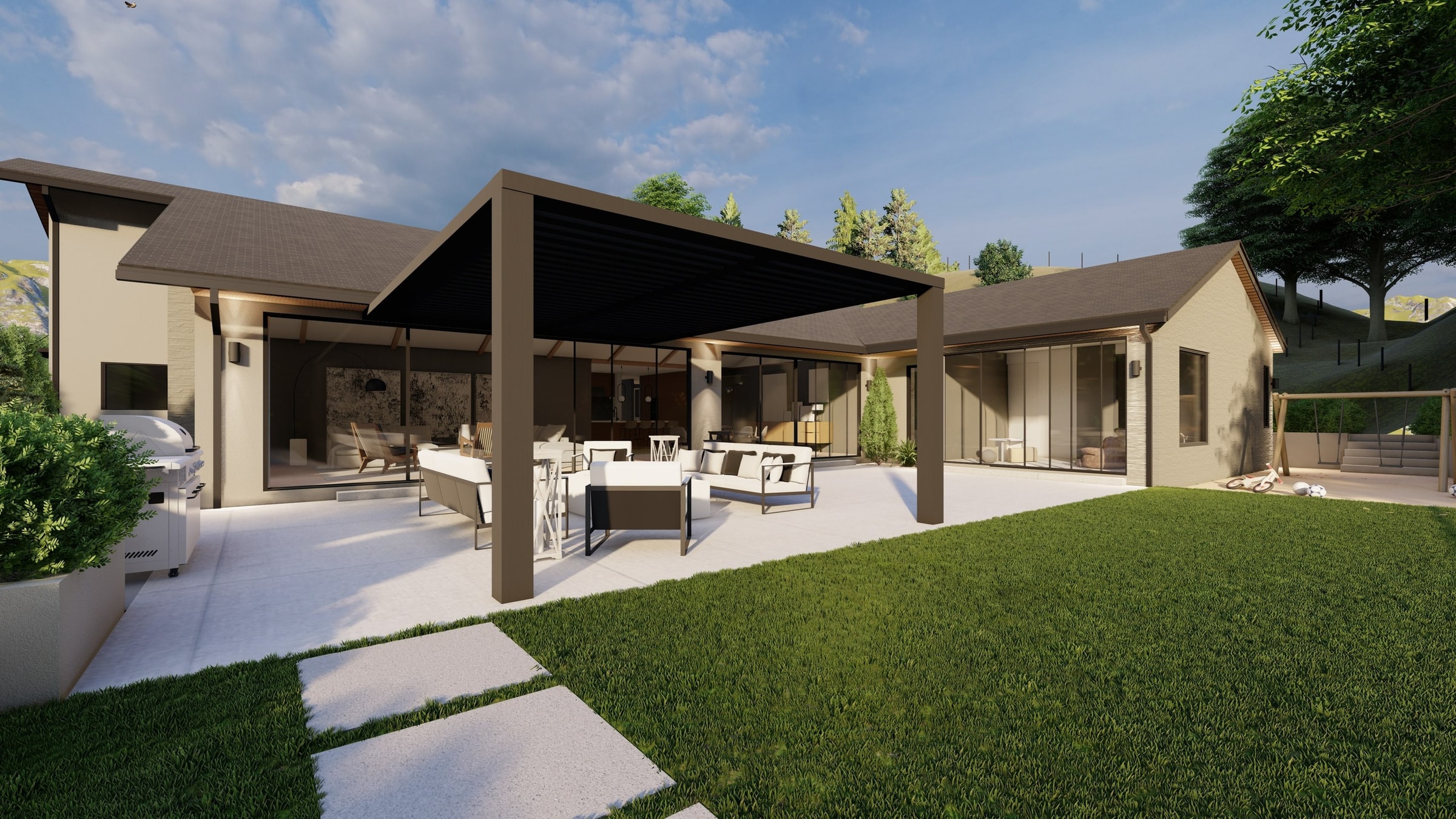 Landscape Design, Lafayette, New Key Construction
